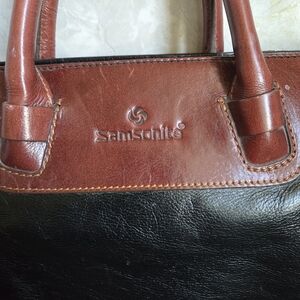 Samsonite Women's Black and Brown Leather Bag